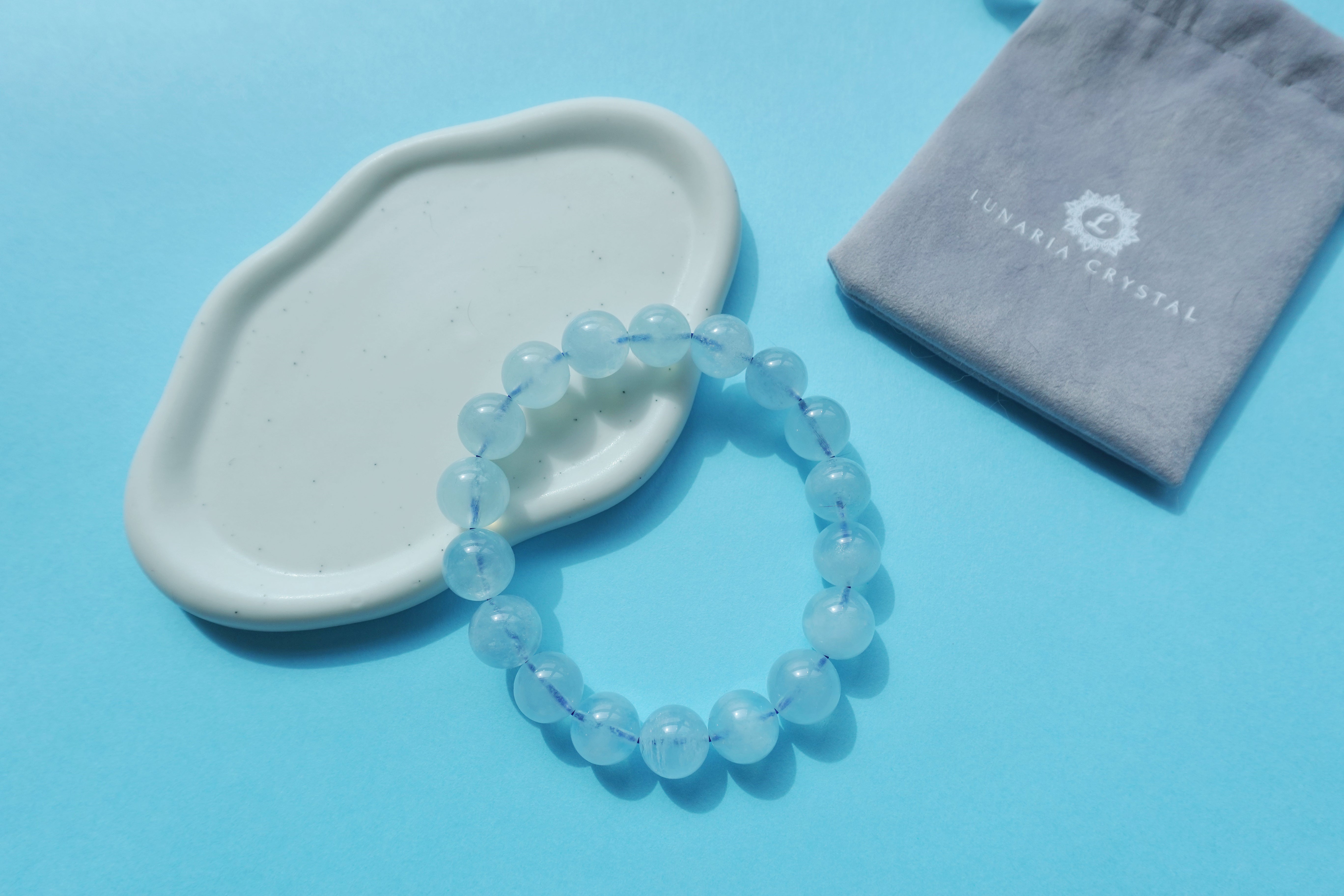 Aquamarine Crystal Bracelet